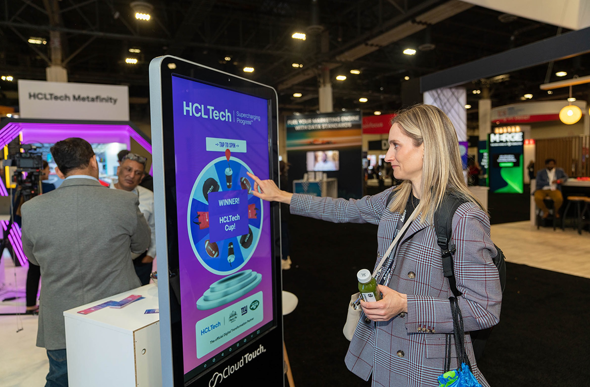 Interactive visitor experiences, global tech conference, London